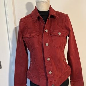 NWT Liverpool Los Angeles jean jacket DEEP HENNA.🔥 Has stretch & luxe fabric.